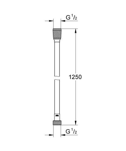 Grohe Silverflex Twistfree Duş Hortumu 125 cm - 28362A00 - Thumbnail