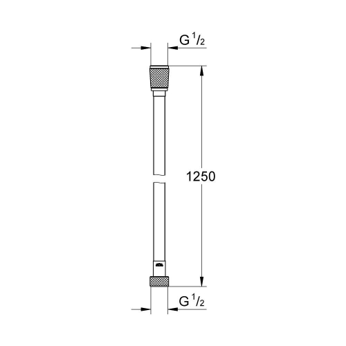 Grohe Silverflex Twistfree Duş Hortumu 1250 - 28362Gl0 - Thumbnail