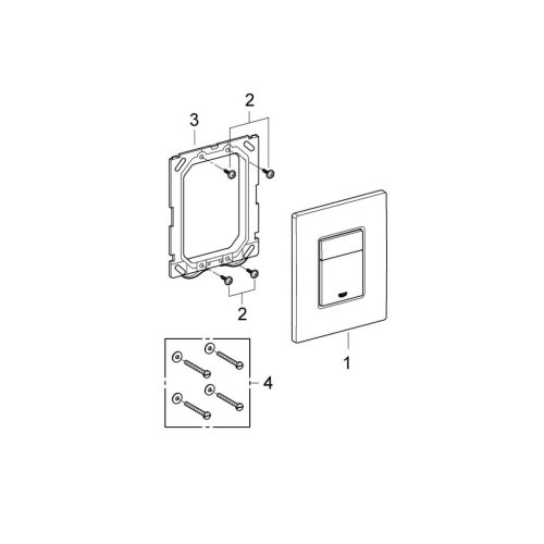 Grohe Skate Cosmopolitan Kumanda Paneli Mat Siyah - 38732KF0 - Thumbnail