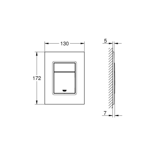 Grohe Skate Cosmopolitan S Kumanda Paneli Cool Sunrise - 37535GL0 - Thumbnail