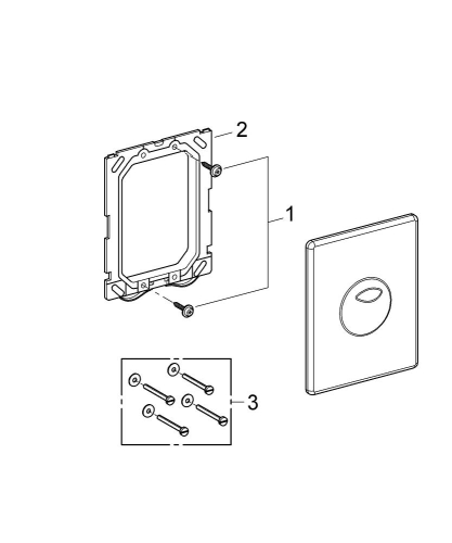 Grohe Skate Kumanda Paneli - 38862000 - Thumbnail