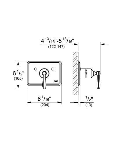 Grohe Somerset Termostat Volanı 19320000 - Thumbnail