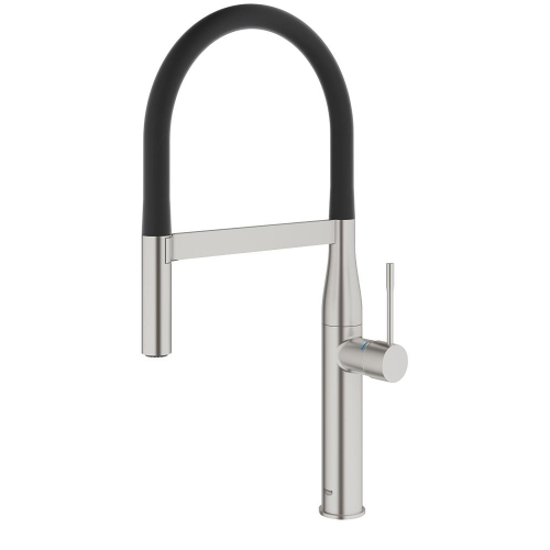 Grohe Spiralli Eviye Bataryası Essence SuperSteel / Siyah - 30294DC0
