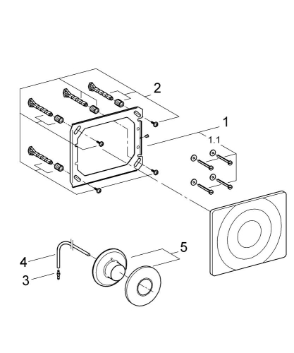 Grohe Surf Pnömatik Kumanda - 37059000 - Thumbnail
