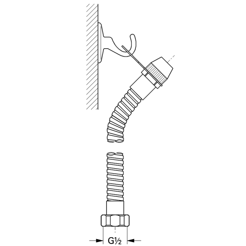 Grohe Taharet Sprey Takımı (Vanasız) Krom - 27102000 - Thumbnail
