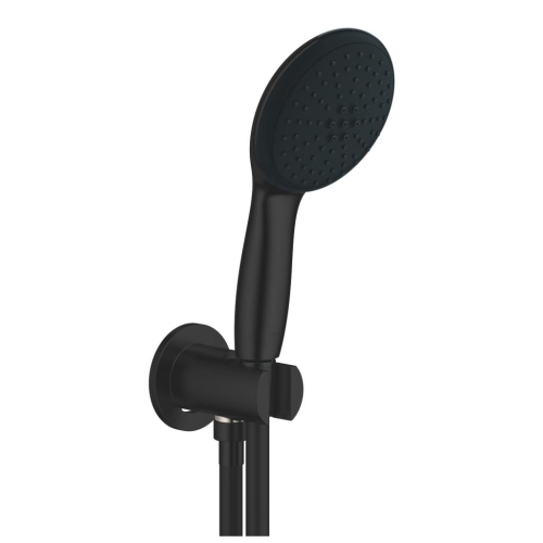 GROHE - Grohe Tempesta 110 Su Çıkış Dirsekli El Duşu Seti 2 Akışlı Rain,Jet Mat Siyah - 264062433