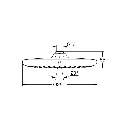 Grohe Tempesta 250 Tepe Duşu 1 Akışlı 26662000 - 4