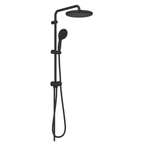 Grohe Tempesta System 250 Duvar Bağlantılı, Divertörlü Duş Sistemi Mat Siyah - 269802431 - Thumbnail