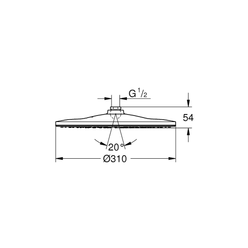 Grohe Tepe Duşu 31 cm Rainshower Krom - 26561000 - 4