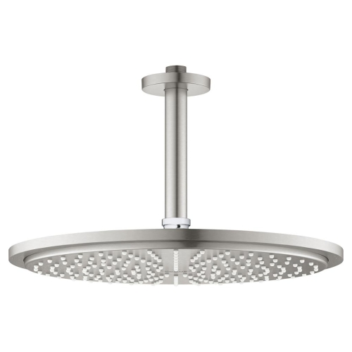 Grohe Tepe Duşu 31 cm + Tav. İniş 14 cm Super Steel - 26067DC0