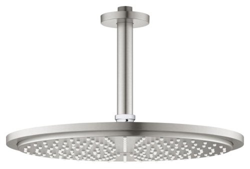 Grohe Tepe Duşu 31 cm + Tav. İniş 14 cm Super Steel - 26067DC0 - Thumbnail