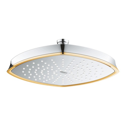 Grohe Tepe Duşu Tek Akış Grandera 22x22 cm Krom/Altın - 27974IG0