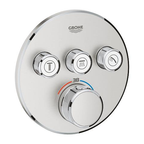 Grohe Grohtherm SmartControlThermostat, 3 Valfli, Ankastre Kurulum için - 29121dc0 - Thumbnail