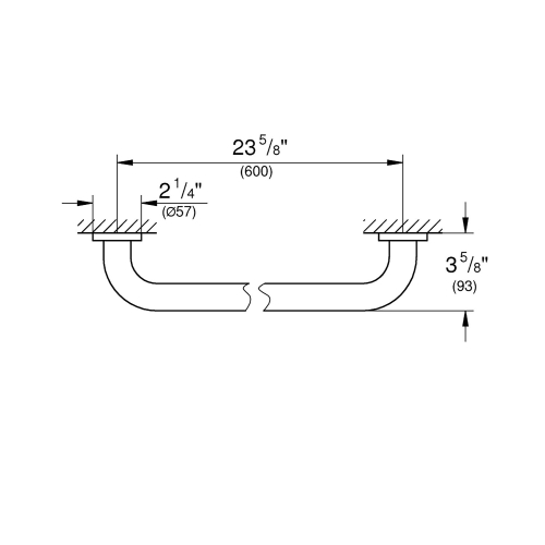 Grohe Tutunma Barı 60 cm Essentials Super Steel - 40794DC1 - 3