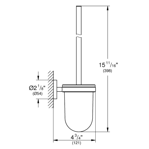 Grohe Tuvalet Fırçalık Essentials Super Steel - 40374DC1 - 3
