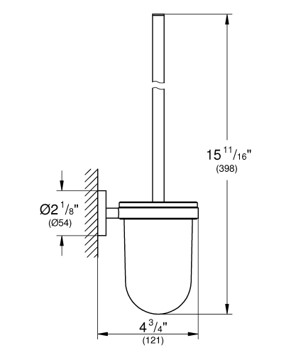 Grohe Tuvalet Fırçalık Essentials Super Steel - 40374DC1 - 8