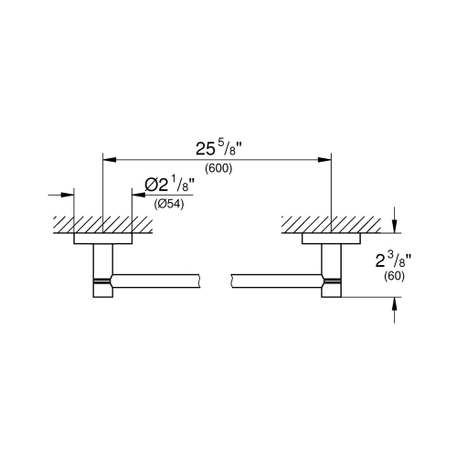 Grohe Uzun Havluluk 60 cm Essentials Brushed Warm Sunset - 40366DL1 - 3
