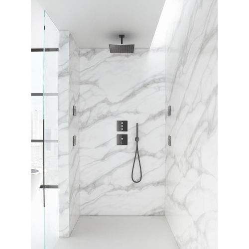 Grohe Yan Masaj Duşu Ankastre 13x13 cm Hard Graphite - 27251A00 - Thumbnail