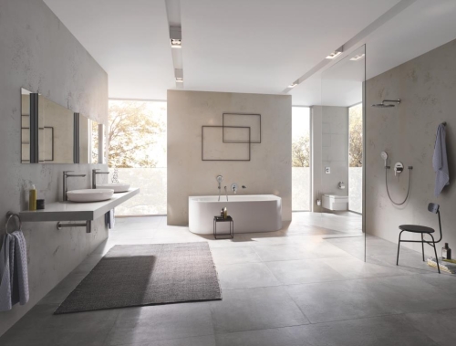 Grohe Yuvarlak Havluluk Essentials Brushed Hard Graphite - 40365AL1 - Thumbnail