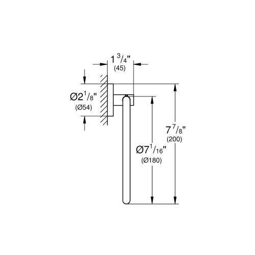 Grohe Yuvarlak Havluluk Essentials Brushed Warm Sunset - 40365DL1 - 3