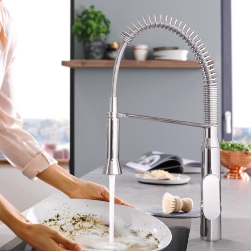 Grohe Eviye Bataryası Spiralli 2Fonk Profesyonel K7 Krom-31379000 - 2