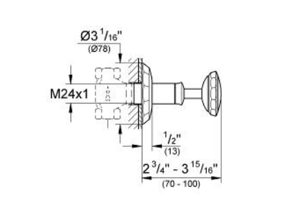 Grohe Kensington Ankastre Stop Valf - 19269000 - 2