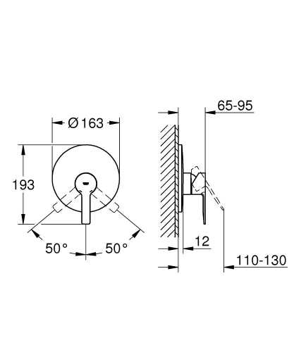 Grohe Lineare Ankastre Duş Bataryası 19296001 - Thumbnail