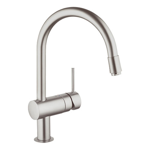 Grohe Minta Tek Kumandalı Eviye Bataryası Super Steel - 32918DC0 - Thumbnail