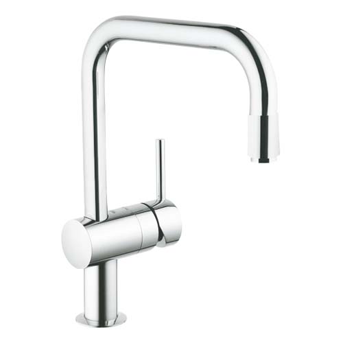 Grohe Eviye Bataryası Spiralli Tek Akışlı Minta Krom - 32067000