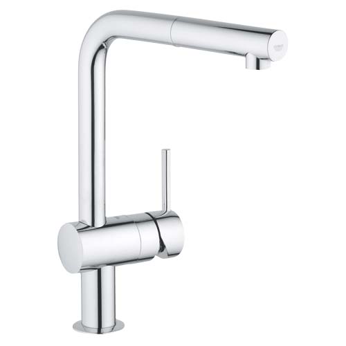 Grohe Eviye Bataryası Spiralli Tek Akışlı Minta Krom - 32168000 - Thumbnail