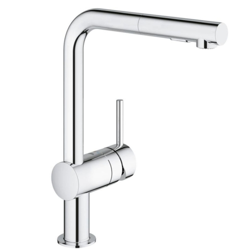 Grohe Eviye Bataryası Spiralli 2 Fonksiyonlu Minta Krom- 30274000