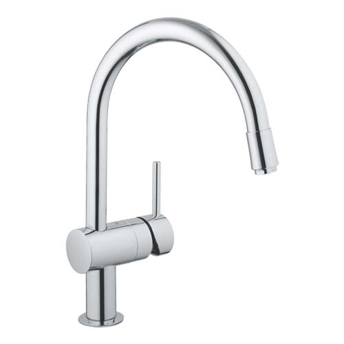 Grohe Eviye Bataryası Spiralli Tek Akışlı Minta Krom - 32918000 - Thumbnail