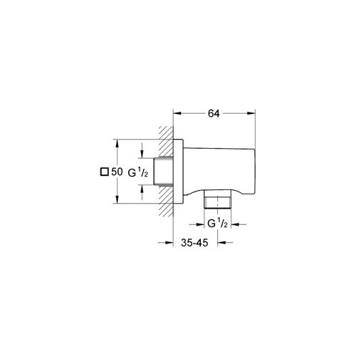 Grohe Rainshower® Duş Çıkış Dirseği - 27076000 - 2