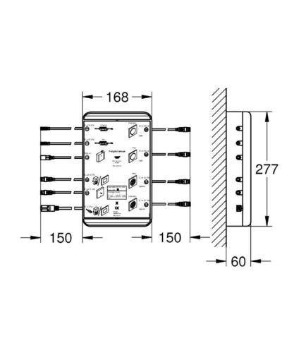 Grohe Rainshower F-digital Deluxe Ana dağıtım Panosu - 36397000 - 4