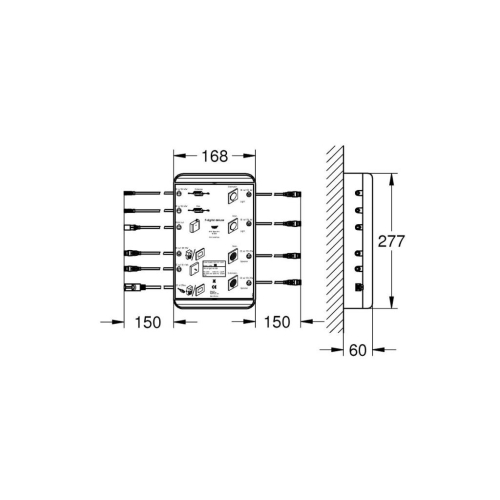Grohe Rainshower F-digital Deluxe Ana dağıtım Panosu - 36397000 - 8