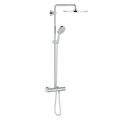 Grohe Rainshower® System 310 Duvara Monte Termostatik Duş Bataryalı Duş Sistemi - 27968000 - Thumbnail