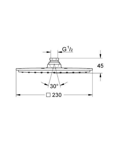 Grohe Rainshower® Allure 230 Tepe Duşu 23x23 cm - 27479000 - 2