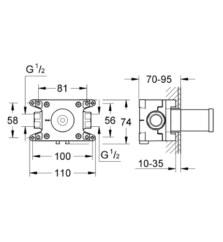 Grohe Rapido C 27 623 000 İçin İç Gövde - 35028000 - 2