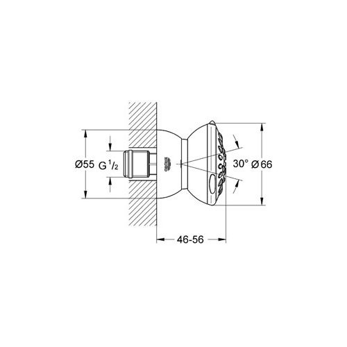 Grohe Relexa Yan Duş 2 Akışlı - 27067000 - Thumbnail
