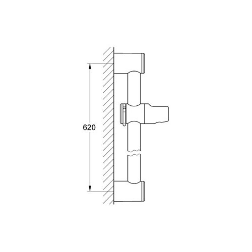 Grohe Relexa Plus Duş Sürgüsü 600 mm - 28620000 - Thumbnail