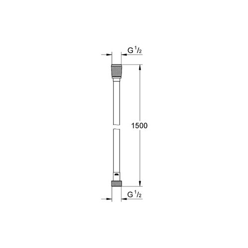 Grohe Plastik Twistfree Duş Spiral Hortumu 150 cm - 28364000 - Thumbnail