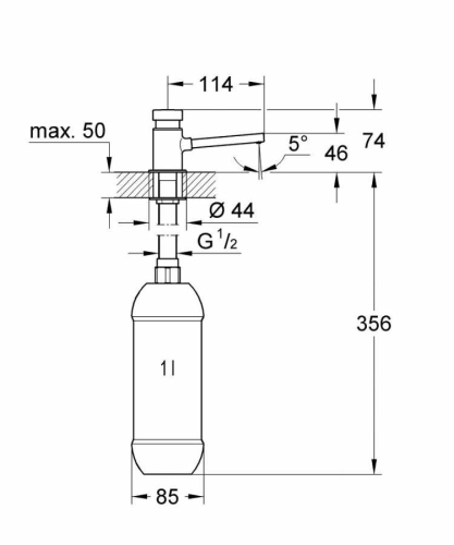 Grohe Sıvı Sabunluk - 36194000 - Thumbnail