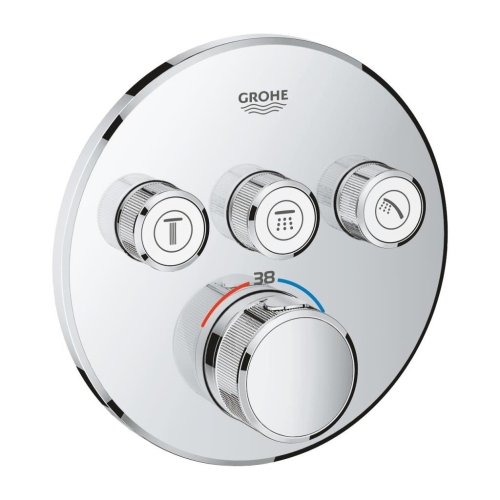 GROHE - Grohe SmartControl Üç Yollu Yön Değiştiricili Ankastre Termostatik Duş Bataryası - 29121000