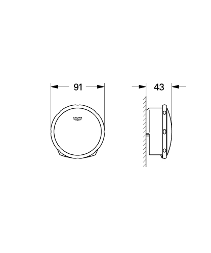 Grohe Talentofill Doldurmalı Kumandalı Küvet Sifonu Kumanda Kolu - 19952000 - 3