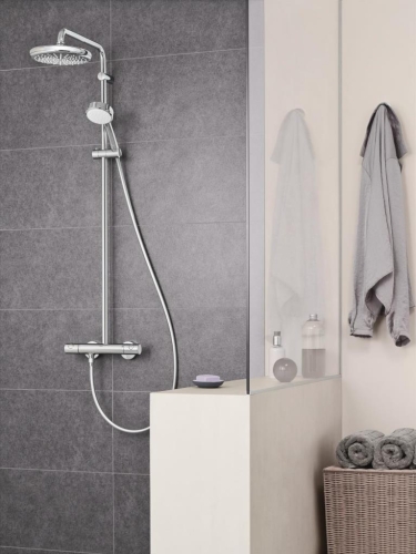 Tempesta Cosmopolitan System 250 Duvar Bağlantılı, Divertörlü Duş Sistemi - 26675000 - 4