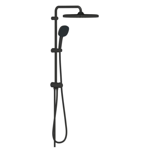 Tempesta System 250 Cube Duvar Bağlantılı, Divertörlü Duş Sistemi Mat Siyah - 269772431