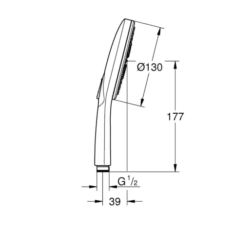 Grohe Rainshower SmartActive 130 El duşu 3 akışlı - 26663DL0 - Thumbnail